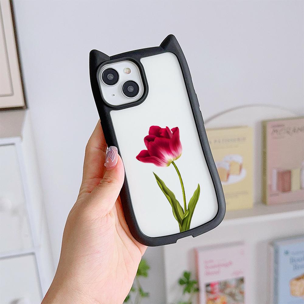 Мягкие чехлы для телефонов с кошачьими ушками для iPhone 16 15 13 12 11 Pro Max 14 Plus — фото 16