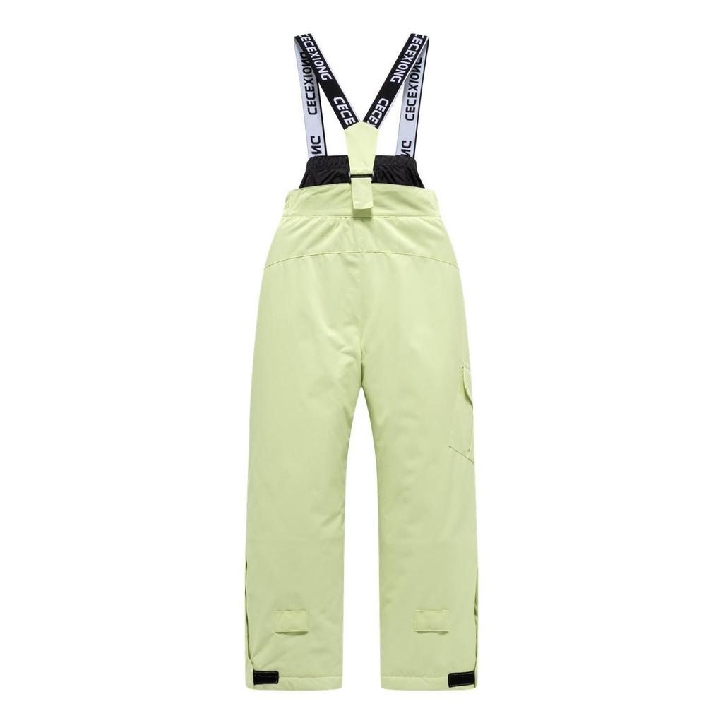 Kids' Waterproof & Windproof Ski Pants with Straps - Thickened, Warm Outdoor Gear for Boys & Girls