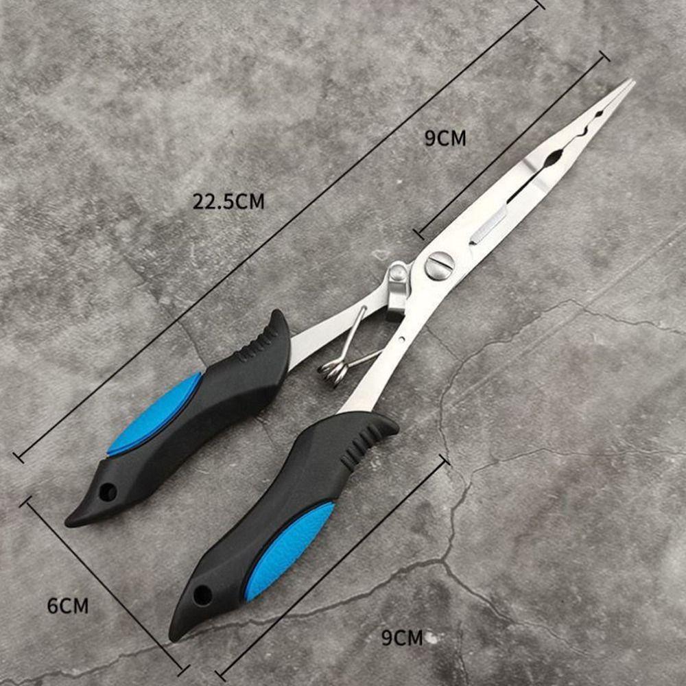 With Rubber Handle Steel Pliers Tongs Fishing Pliers Stainless Pliers Fish Mouth Pliers Hook