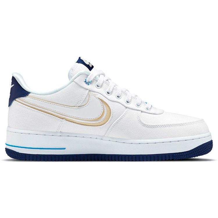 Evo x Street Fighter x Nike Air Force 1 Premium Moment 37 Unisex-Sneaker Weiß Fossilblau-Void DB3541-100