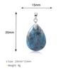 Natural Stone Crystal Pendant Teardrop Simple Pendant Necklace For Women Necklace Jewelry With Chain