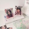 Shatterproof Acrylic ID Badge Holders Double Purpose Keychain Case for Fan Photos Gift Ideas & Everyday Carry Essential
