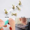 5pcs Magnetic Nail Stand for Press On Nails Display Fake Nail Nail Tips Practice Holder with Reusable Putty Nail Beginner diy