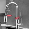 Kitchen Faucets Stainless Steel Pull Out Kitchen Sink Water Tap Deck Mounted Mixer Stream Sprayer Head Hot Cold Taps