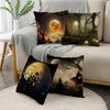 NIGHTWISH Halloween Pattern Pillowcase Holiday Design Home Decor Sofa Cushion Cover 40/45/50cm Happy Easter Day