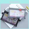 Transparent Mesh Pencil Bag For Students With Large Capacity Storage**