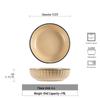 Abay Retro Embossed Dipping Sauce Dish