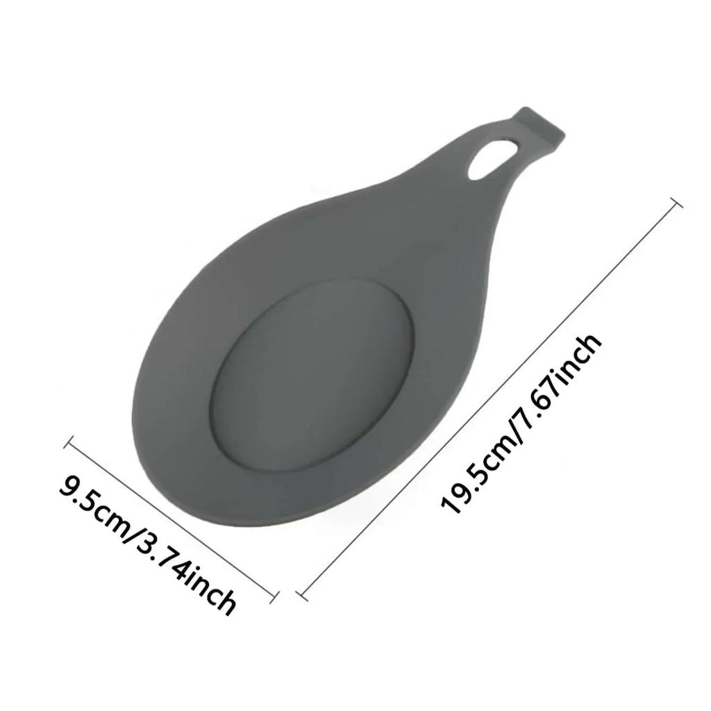1 szt.-Silikonowa podkładka pod łyżkę Żaroodporna podkładka z silikonu spożywczego do odkładania łyżki Urządzenie Kuchenne przybory kuchenne naczynia kuchenne