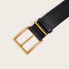 Vintage Wide Waist Belt Big Buckles Leather Strap Ladies Dress Waistbands for Jeans and Dresses