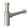 Sink Siphon - EQUATION - DESIGN NICKEL - Adjustable Decorative Siphon - 300 Mm - Chrome-plated Metal