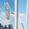 Window Cleaner Telescopic Shower Squeegee For Shower Walls Professional Scraper With Large-Capacity Water Bottle Cleaning Mop