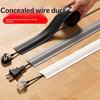 Soft Pvc Self Adhesive Cable Concealer Flame Retardant For Home Office Floor Wall Cable Management