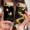 Winding Golden Light For IPhone 17Pro Max 16 17 Pro 15 Pro 14 13 Plus 12 Mini 11Pro Max XR 16E 17Air Golden Glass Phone Case