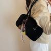 Retro Suede Square Bag Korean Style Brand, Design Pillow Bag New Niche Boston Bag Stylish Large-capacity Versatile Underarm Bags