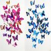 12 Stück 3D-Magnet-Schmetterlinge Wandaufkleber Schmetterling Außenbereich Schlafzimmer Wohnzimmer Heimdekoration Kühlschrankaufkleber Für Hochzeitsdekoration