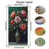 Still Life Flower Vase Large Size Diamond Painting Floral Diy Full Square Round Drill Rhinestone Embroidery Mosaic Cross Stitch Kits