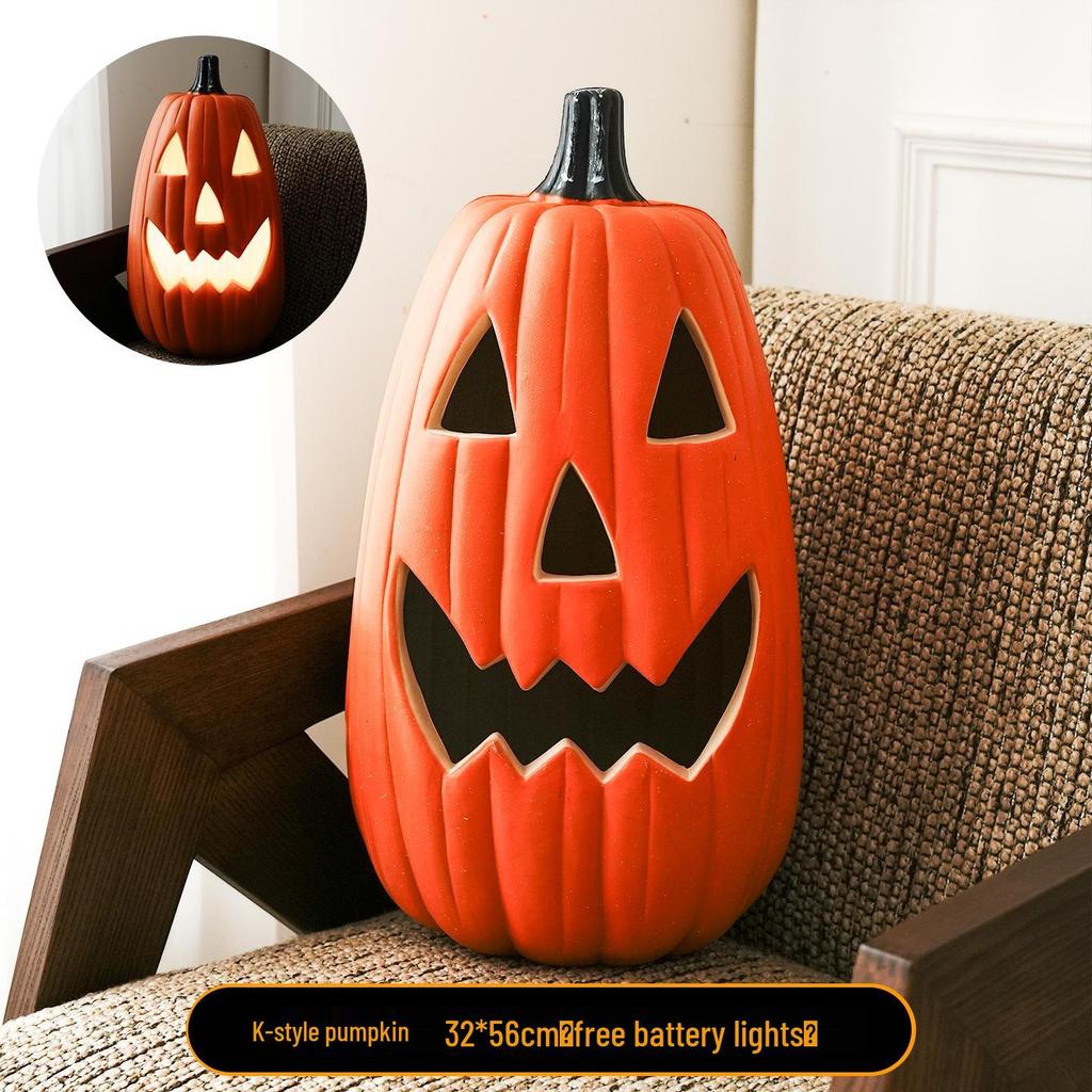 Halloween Large Pumpkin Lantern: Festive Decor for Doorways, Bars, and Shops