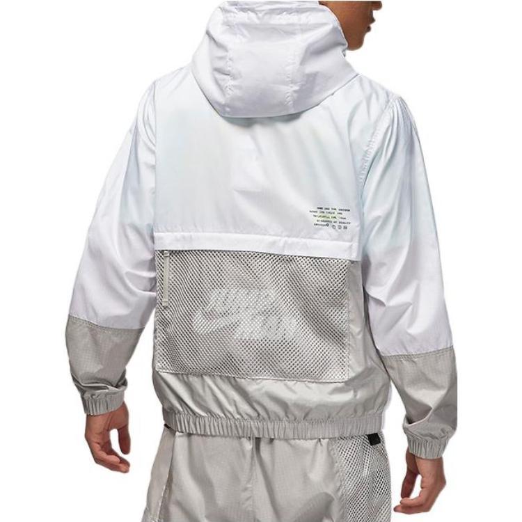 Jordan Jackets Men's White Hooded Moderate Other (Unisex) Jackets DM1868 100