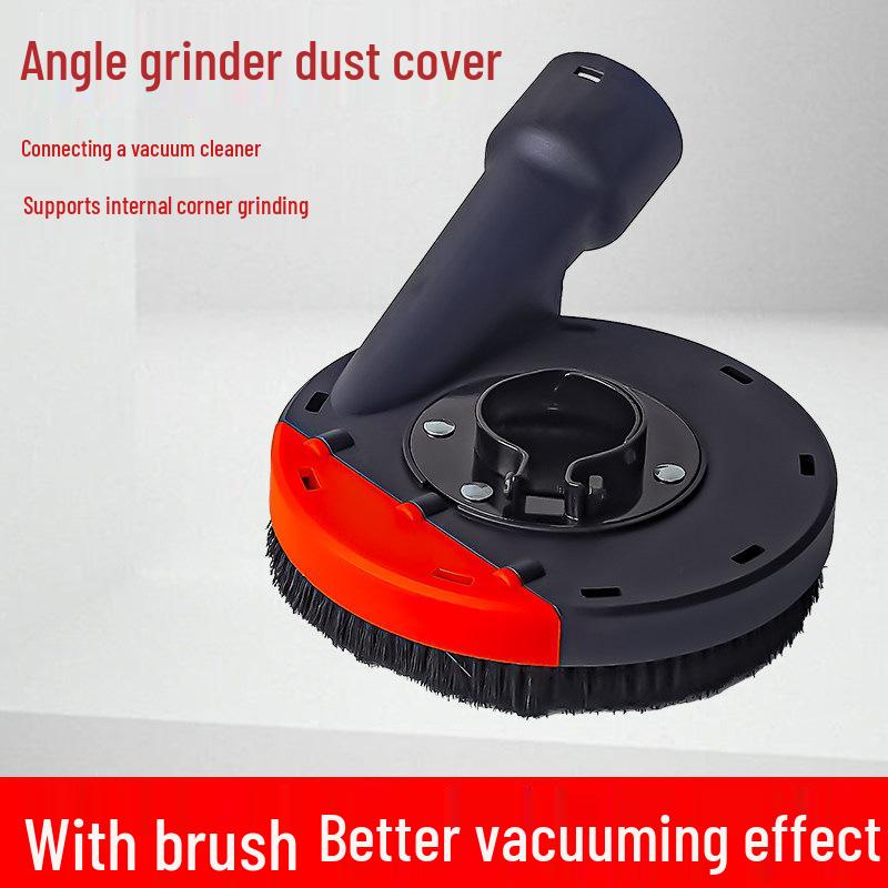 Dustproof Cover for Angle Grinder - Protective Polishing Vacuum Cover for Stone Concrete, Fits 100/125 Type Hand Grinders.