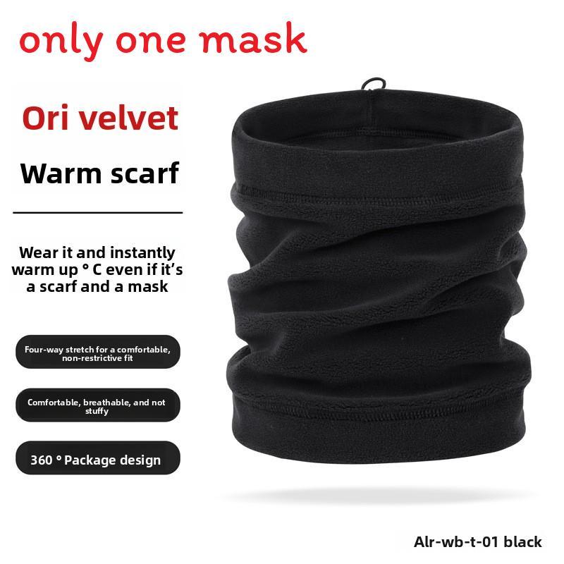 

Велосипедная маска для лица с флисовой подкладкой для зимних видов спорта на открытом воздухе Мужчины Женщины Black