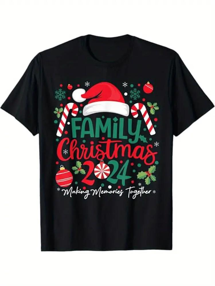 Family Christmas 2024 Christmas Squad Xmas Matching Pajamas T-Shirt 100% Cotton Unisex T-Shirt S