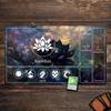 Magic Playmat Card Gaming Mat with Zones Mtg Playmat Dark Lotus Design Desk Mat Gamer Keypad Expansion Mousepad Rubber Antislip
