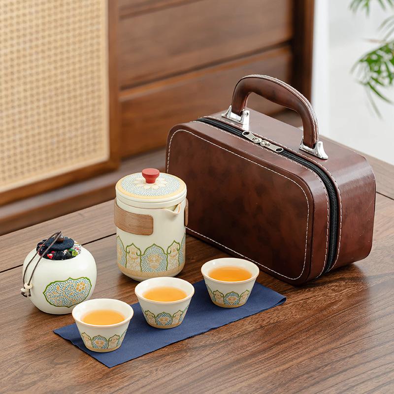 Business-Geschenkset Firmeneröffnungsveranstaltung Ru-Ofen antike Reim-Geschenk Reise Kung-Fu-Teeset