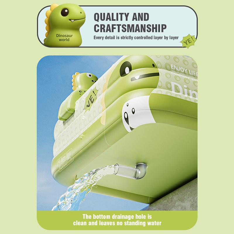 non-toxic 1.5-2.6M PVC Inflatable Swimming Pool Children's Cute Home Outdoor Large Pool for Family for Backyard Baby Indoor Bath Bathtub