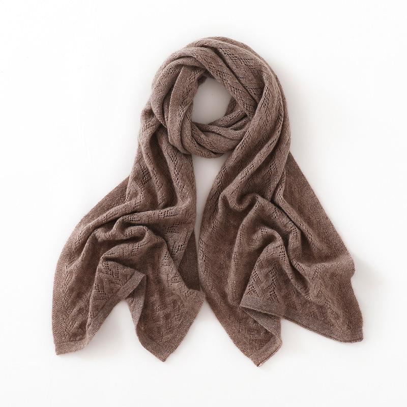 Cashmere Cable Knit Women's Scarf: High-End, Warm, Spring Fashion