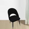Short Back Curved Chair Cover Stretch Removable Polyester Home Slipcover