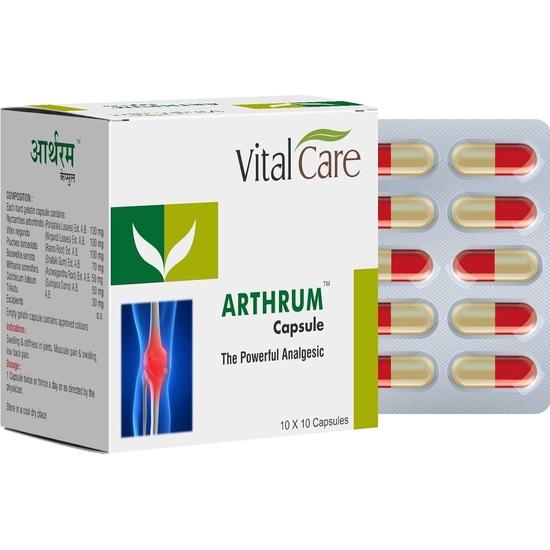 Arthrum Capsules (100 Capsules) – Ayurvedic Support for Joint Health