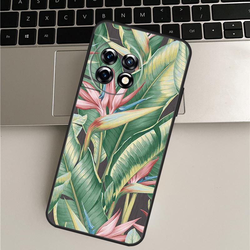 

Retro Banana Leaf Plant Case For OnePlus Nord 5 CE 3 4 Lite N20 N30 OnePlus 15 R 13T 10T 9 Pro 11 12 13 12R 13R Cover OnePlus Nord CE4Lite