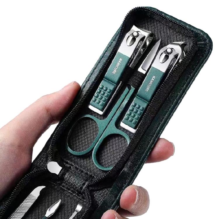 Manicure, Pedicure Kit, Nail Clippers,Professional Grooming Kit, Nail Care Tools with Travel Case,Set of 6 Pieces