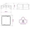 Family Tent Brown and Gray 450 x 400 x 265 cm Polyester and Steel
