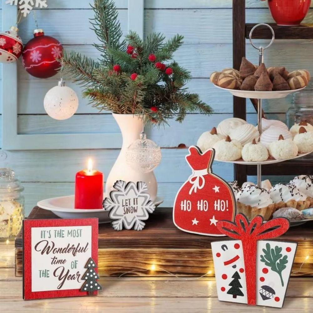 Tabletop Signs Christmas Tiered Tray Decor Christmas Farmhouse Christmas Decor  Festive Decor