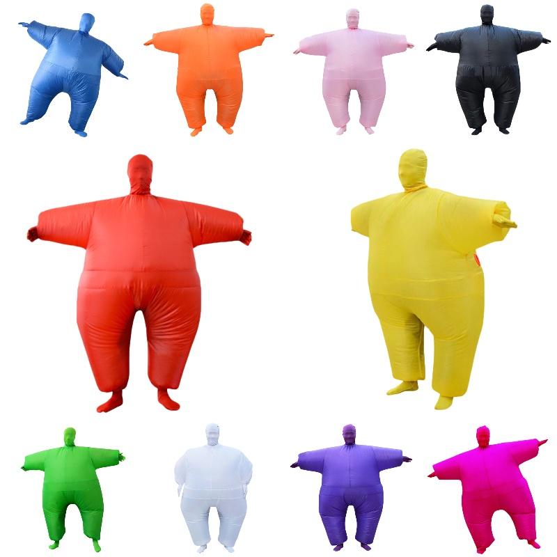 Cosplay Halloween Party Costume Fat Ninja Sumo Costume With Inflatable White Salmon Image