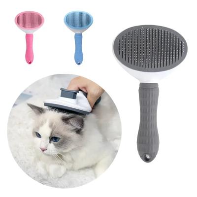 Katzenbürste zum Entfernen von Haaren, Haustierhaarentfernungskamm für Katzen, rutschfeste Fellpflegebürste, Edelstahl, Hundekämme, Bürsten, Katzenzubehör