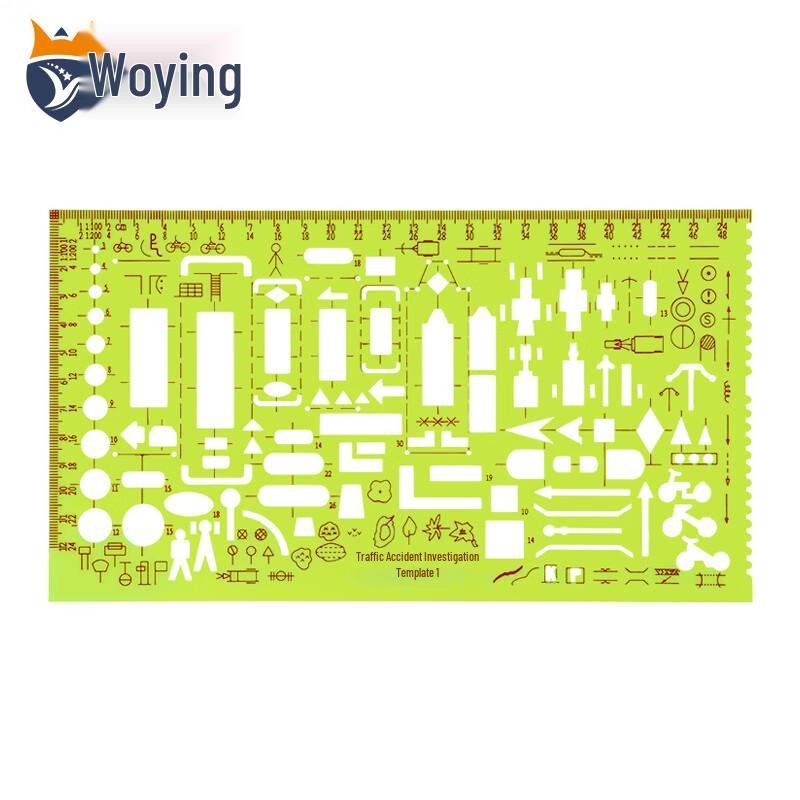 Traffic Accident Scene Drafting Template Ruler