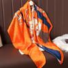 110cm Large Shawl Silk Square Scarf for Women Luxury Print Hijab Bandana Muslim Headband Wrap Beach Stoles Foulard Echarpe 2023