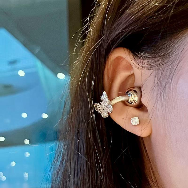 Accesorii de Agățat Huawei FreeClip cu Clips pentru Ureche Fluture Plin de Diamante