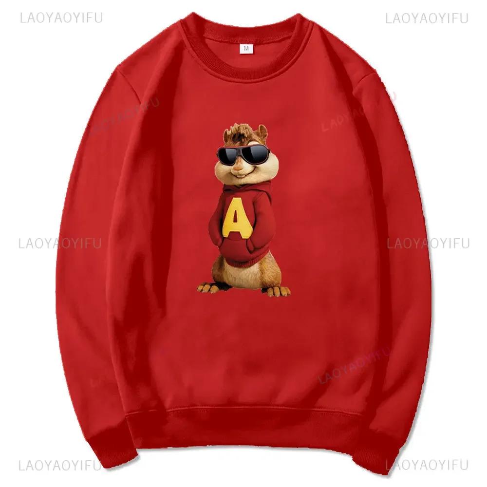 Alvin and The Chipmunks: The Squeakquel's Pullover Woman Manfashion Drop Shoulder Hoodie Is Available for Best Friend Sweatshirt