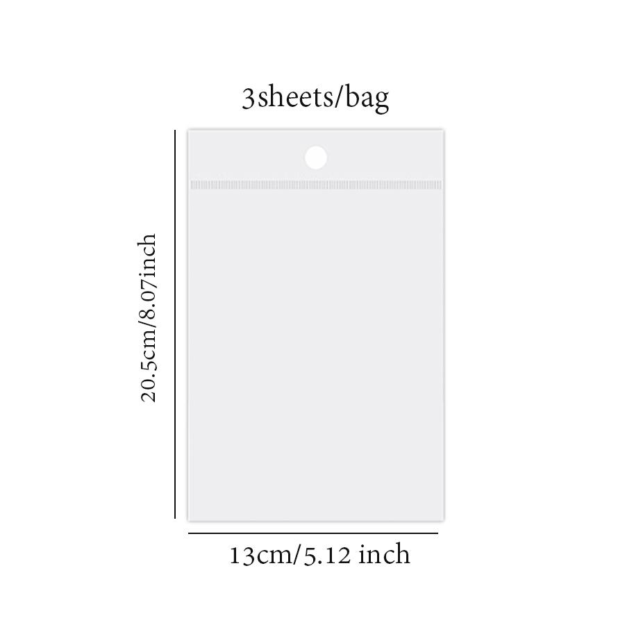 3Sheets/Bag Sticker Pack Kawaii Shop PET 2.5D Scenery Sticker For Scrapbook Journal Planner DIY Stationery Phone Case Decoration