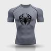 Bodybuilding Boxing Training T-shirt Summer Breathable Men's Quick-drying Fashion Compression Top Sweat Absorbent Sweat Absorbing Tight Fit
