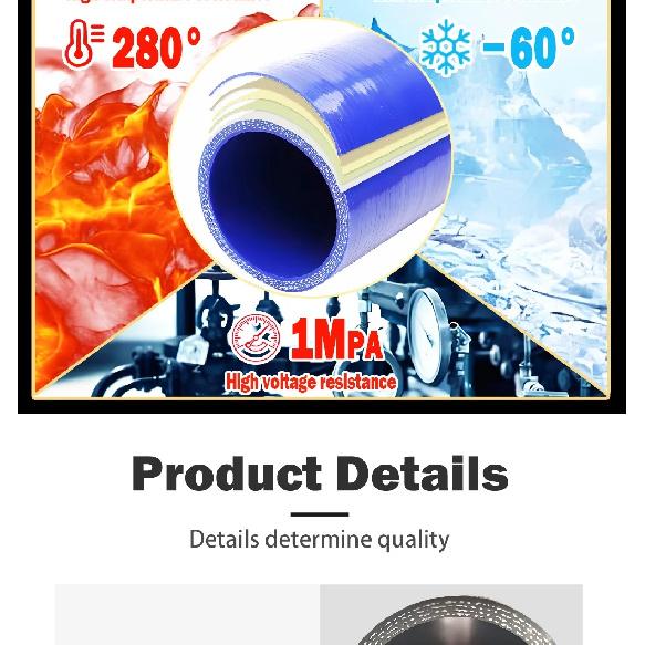 ID16-135mm Length100-1000mm Black Straight car silicone hose Intercooler Coolant Tube turbocharger connector tube Universal pipe