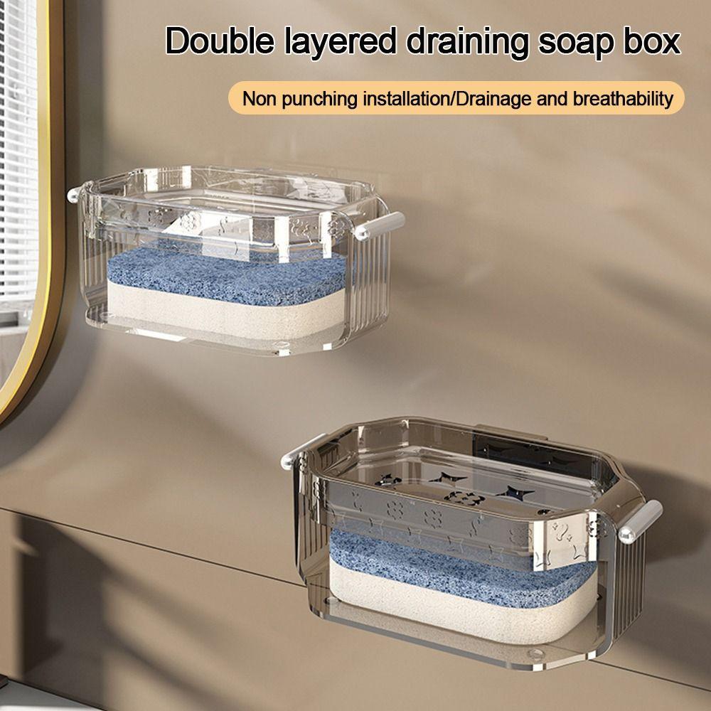 

Двухслойная коробка для мыла со сливным поддоном, контейнер для мыла, модная мыльница, домашний кухонный инструмент