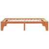 Brown Bed Frame 31.5 x 78.7 in (80 x 200 cm) Solid Pine Wood