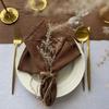 10PCS Decoration Mariage Gauze Crepe Cloth Napkins Pure Cotton Fabric Wedding Decor Everyday Use Dinner Tea Towel Table Village