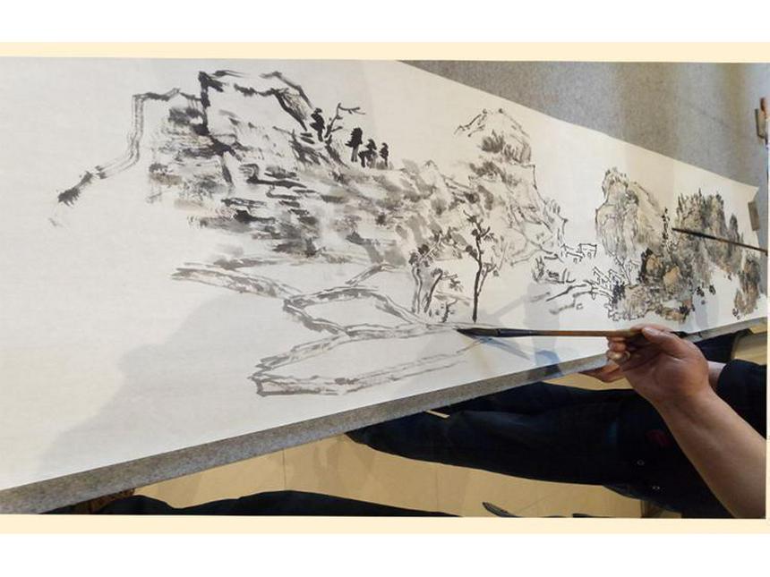 Verdickte halbgekochte Xuan-Papierrolle - 100 m für Kalligraphie & Chinesische Malerei