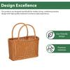 Wicker Storage Basket Handheld Shopping Basket Storage Basket For Outdoor Picnic And Home Use