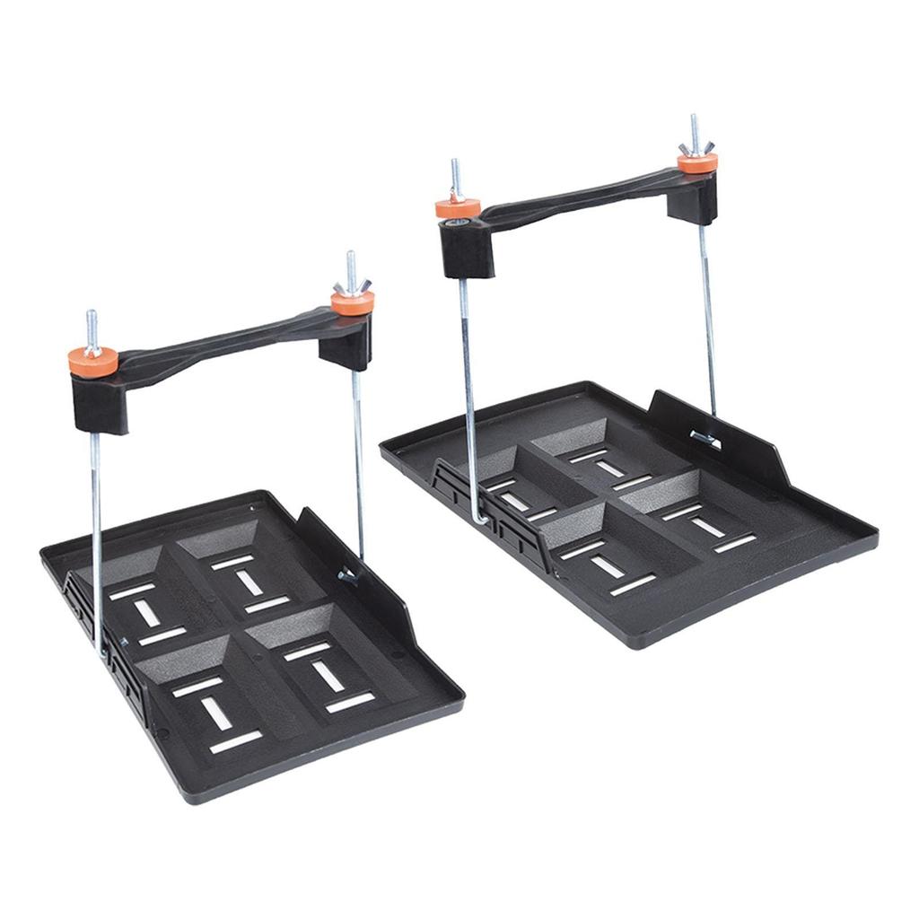 Car Battery Tray Bracket Storage Battery Holder Recessed Slots Design Stable Battery Tray Holder for Rvs Cars